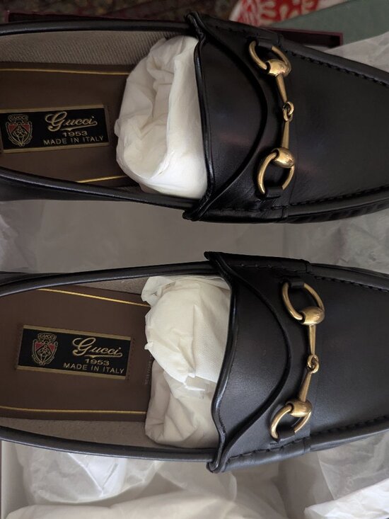 GUCCI Men\'s Horsebit 1953 Leather Loafers Black ⬩ US 11 main image 5